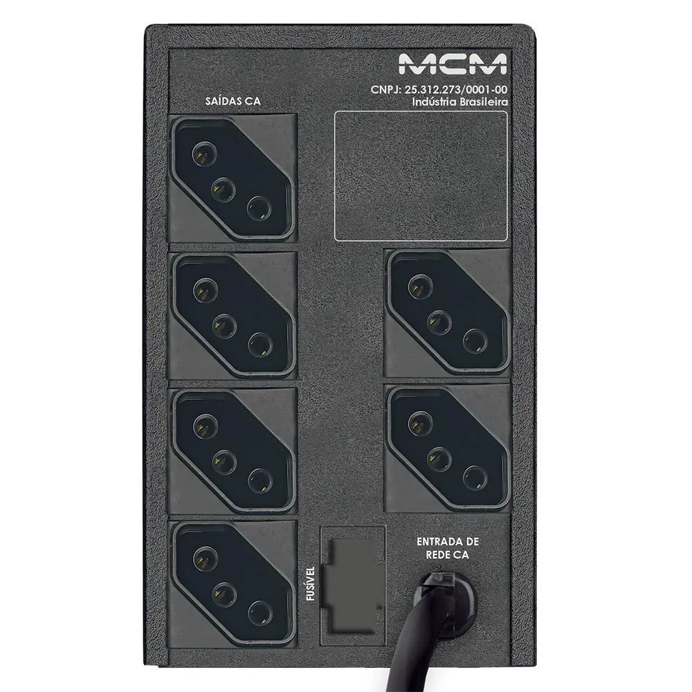 Nobreak Mcm 700VA, One Fit 3.1, Bivolt E Saída, 115v - Imagem 3