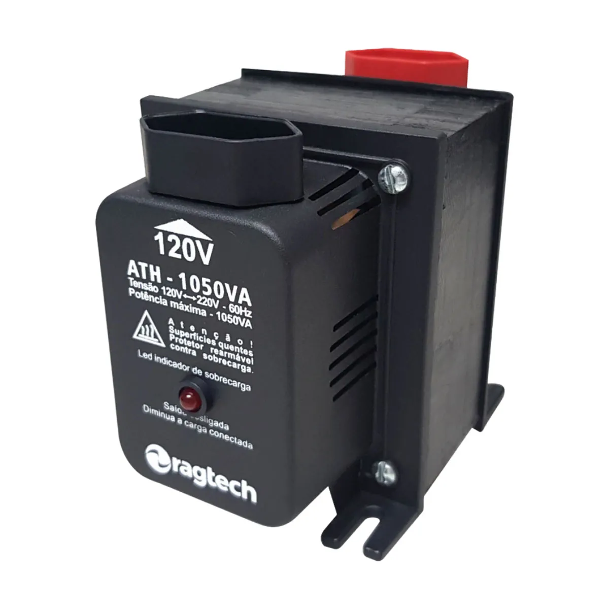 Auto Transformador Ragtech ATH 1050 1050VA/525W Máximo, Ent. 120V/220V, Saída 120V/220V - Imagem 4