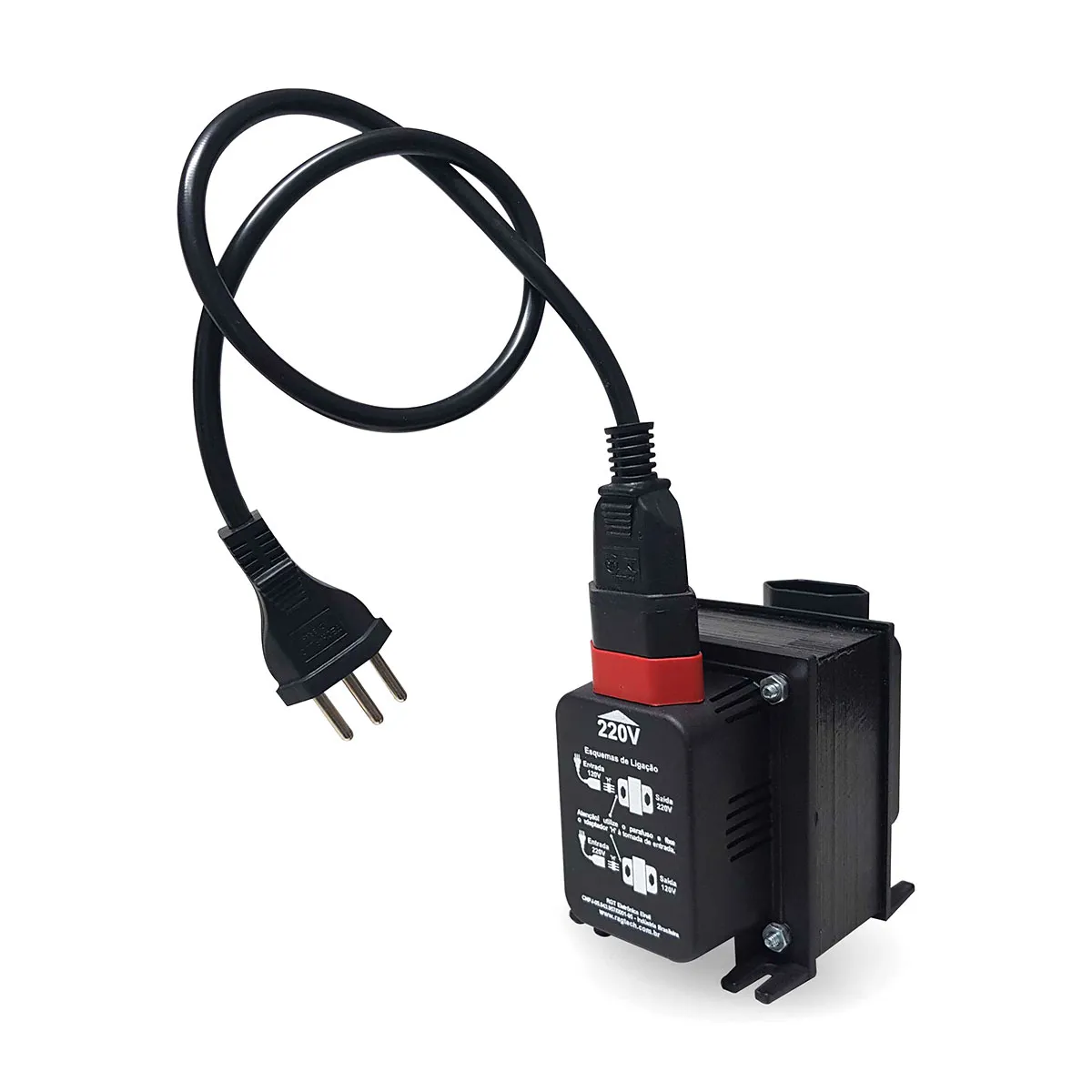 Auto Transformador Ragtech ATH 1050 1050VA/525W Máximo, Ent. 120V/220V, Saída 120V/220V - Imagem 3
