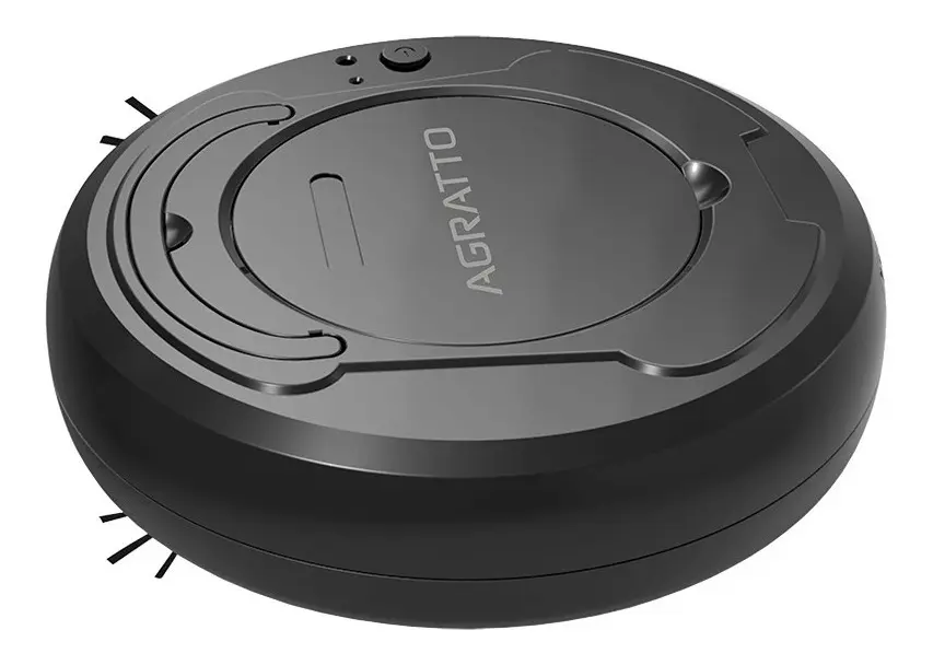 Aspirador de Pó Robô 3 em 1 Varre Aspira Limpa Praticci Preto Bivolt Agratto Aar01i-04 - Imagem 6
