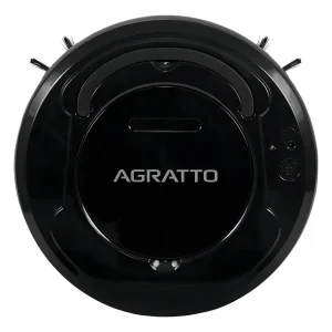 Aspirador de Pó Robô 3 em 1 Varre Aspira Limpa Praticci Preto Bivolt Agratto Aar01i-04