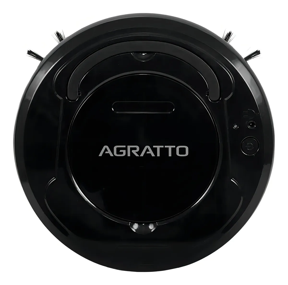 Aspirador de Pó Robô 3 em 1 Varre Aspira Limpa Praticci Preto Bivolt Agratto Aar01i-04