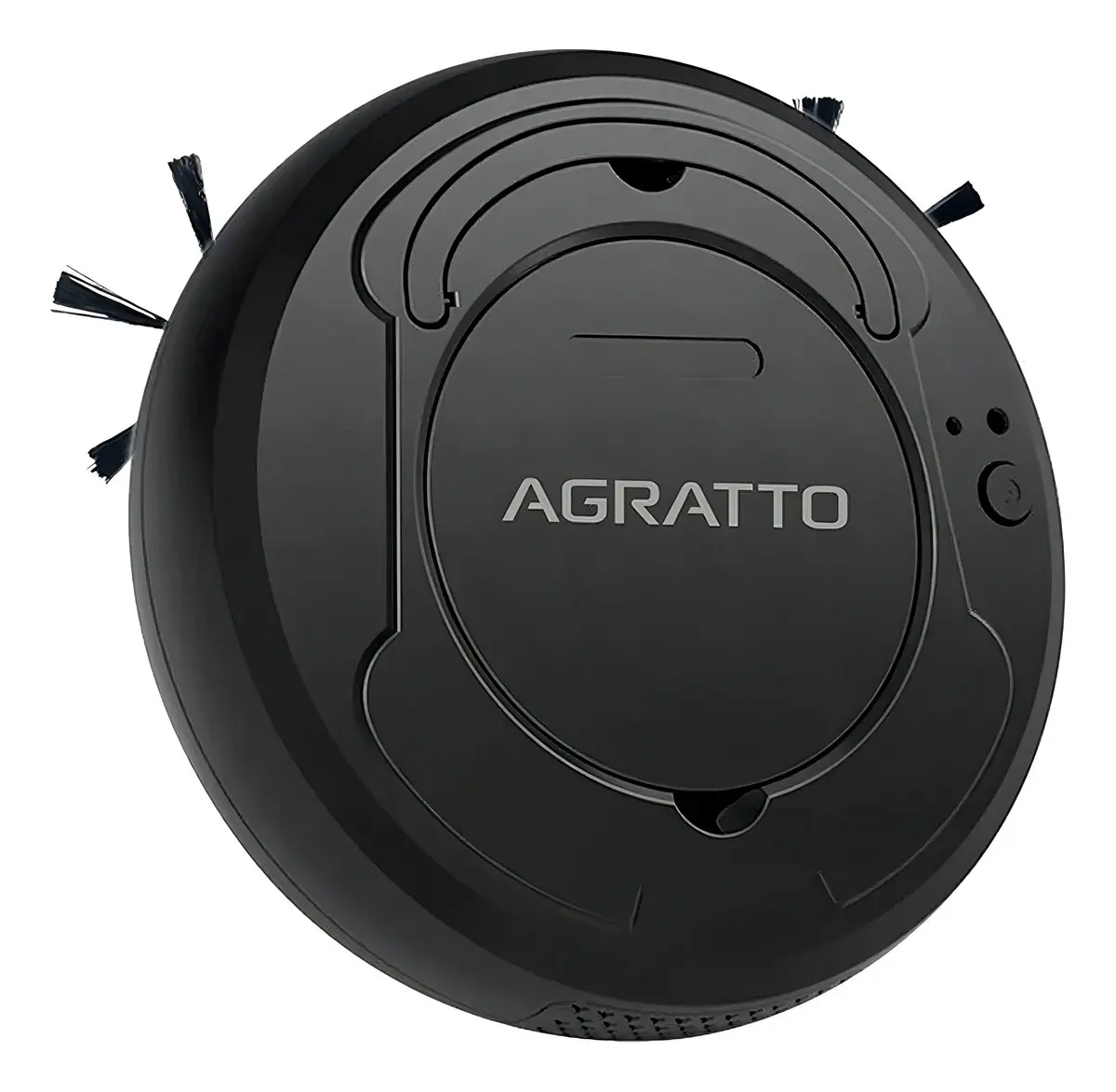 Aspirador de Pó Robô 3 em 1 Varre Aspira Limpa Praticci Preto Bivolt Agratto Aar01i-04 - Imagem 2